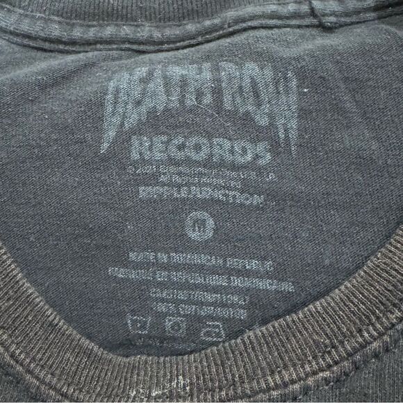 Death Row Records Short Sleeve Tee Shirt Men’s Medium - Picture 2 of 2